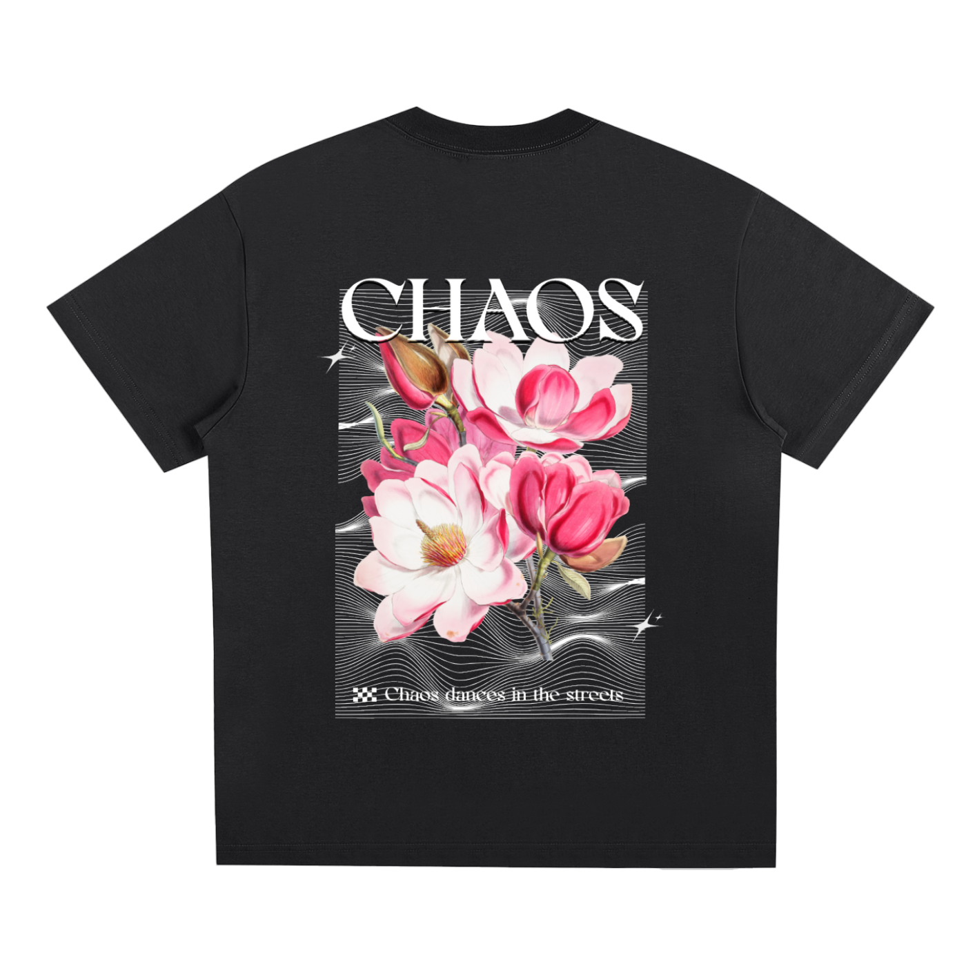 Chaos Pink Floral Graphic