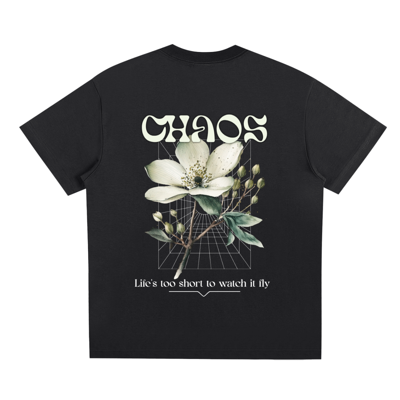 Chaos Green Floral Graphic